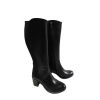 Kozaki ze skóry z szeroką cholewką 39-44 cm